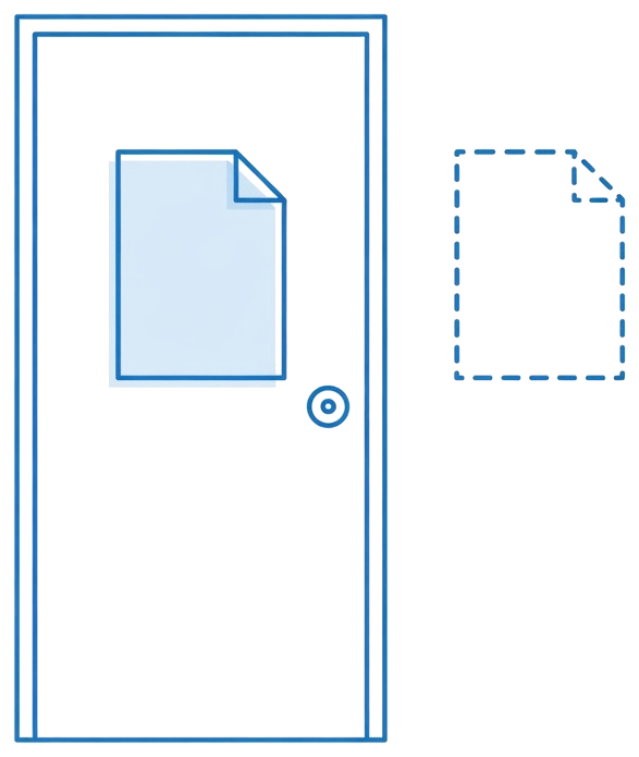 A copy of an internal file outside
