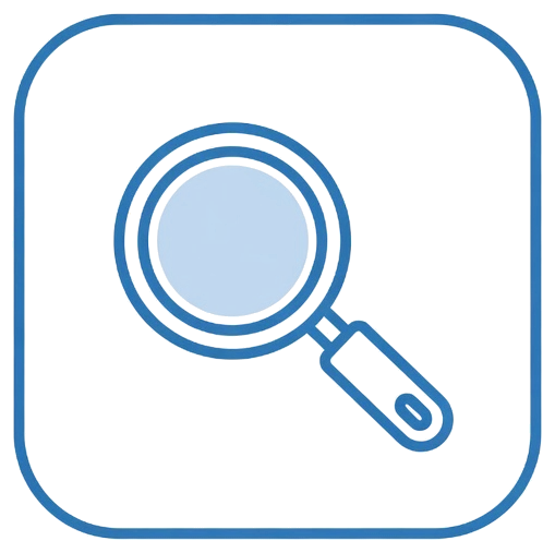 A magnifier inside a closed box