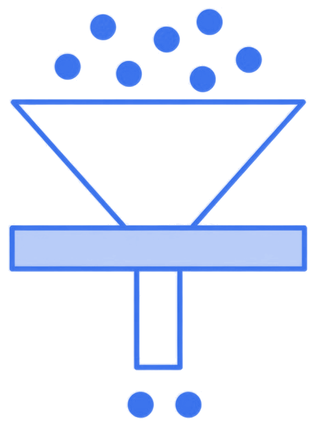 A signup funnel that loses people